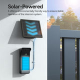 TMEZON Wireless WiFi Video Doorbell with 7" Touchscreen, 1080P HD Doorbell Camera with Solar Powered, 160° Wide Angle, Two-Way Audio, PIR Motion Detection, App Control, 2.4/5GHz WiFi, Night Vision