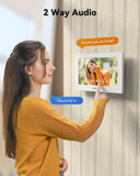TMEZON 7" IP Touch Screen & HD 1080P Doorbell System, 4 Wire Intercom Doorphone, 2 Ways Audio, APP Control, Unlocking with Monitor, APP & RFID Tags