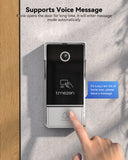 TMEZON 7" IP Touch Screen & HD 1080P Doorbell System, 4 Wire Intercom Doorphone, 2 Ways Audio, APP Control, Unlocking with Monitor, APP & RFID Tags