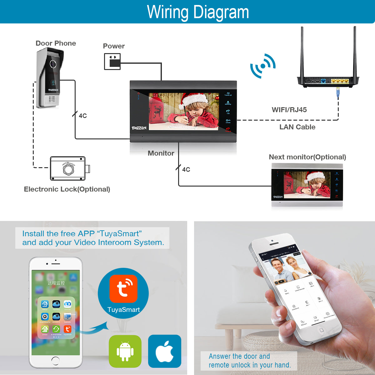 Wired Doorbell My Doorbell App Smart WiFi Video Doorbell: 7
